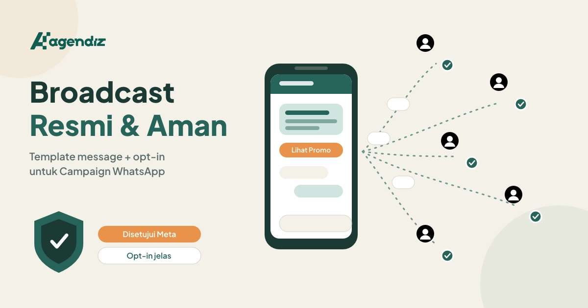 Broadcast WhatsApp Resmi Tanpa Diblokir: Panduan Template Message dan Opt-in